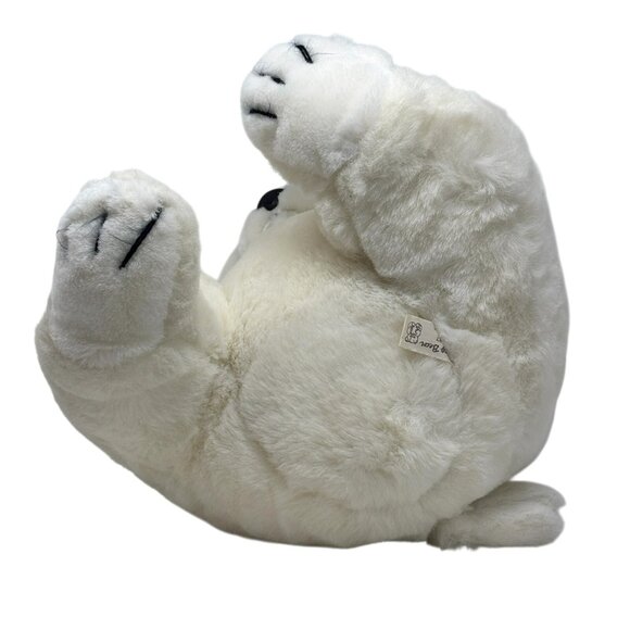 BEGGING BEAR American Wego White Teddy Bear 17" Plush Vintage 80's #8519 *READ* - Picture 9 of 11